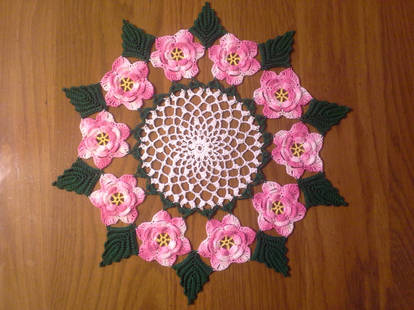 Wild Rose Doily