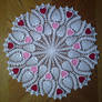 Pineapple Heart Doily