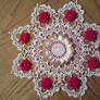 Christmas Rose Doily