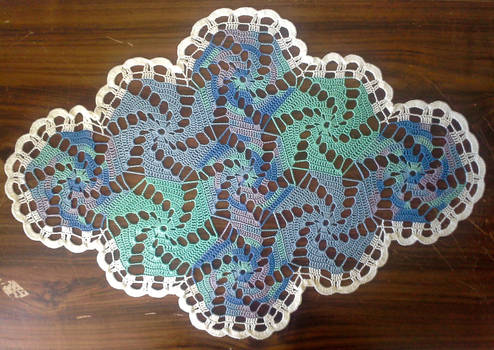 Diamond Pinwheel Doily