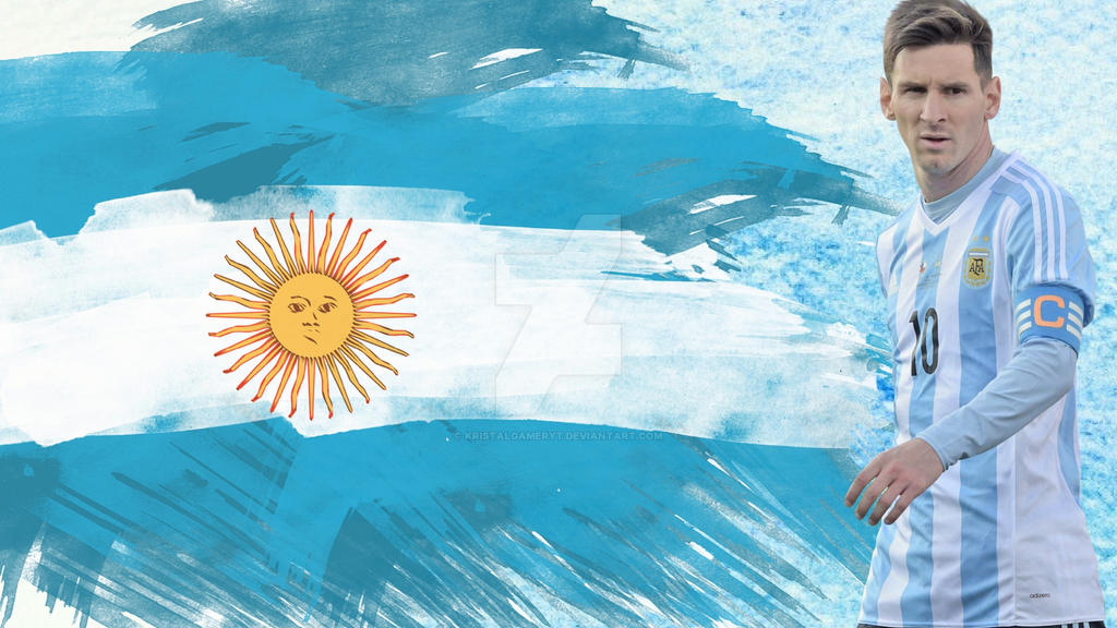 Messi Wallpaper Argentina by KristalGamerYT on DeviantArt