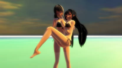 (MMD) Ayano X Taeko at the beach