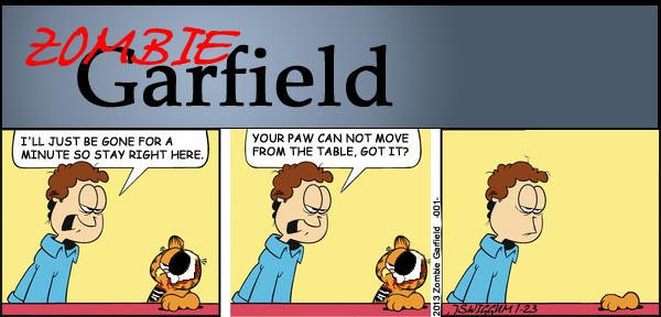 Zombie Garfield 001 by Swiggum on DeviantArt