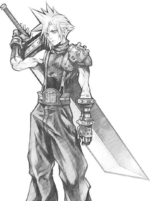 Cloud Strife Drawing by KanadeTheFlowergirl on DeviantArt