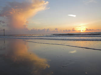 Tybee Island Sunrise Reflection