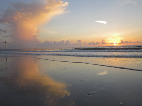 Tybee Island Sunrise Reflection