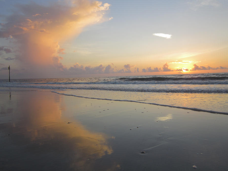 Tybee Island Sunrise Reflection