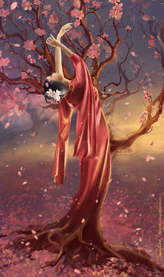 The spirit of the sakura tree