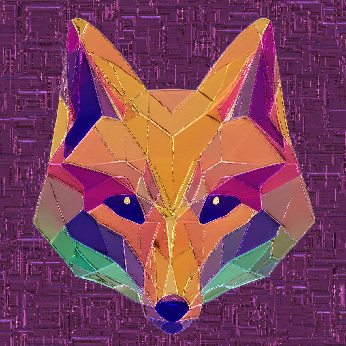 Polygon Fox Color Foil Polygon Fox by 77tradewinds on DeviantArt