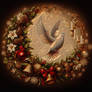 Golden Christmas Foils - Crescent Dove