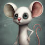 DreamUp Creation Misfit Blue-eyed Mouse