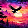 DreamUp Creation-Silhouette Hawk