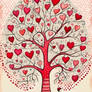  Folk-Art - Valentine Tree
