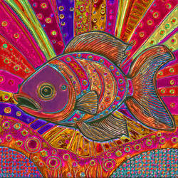 Funky Foil Pop Art Fish 01