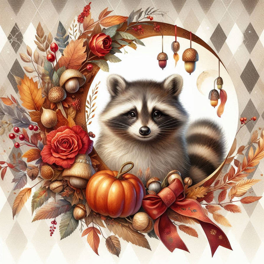 Deviantart Racoon Harvest Racoon by 77tradewinds on DeviantArt