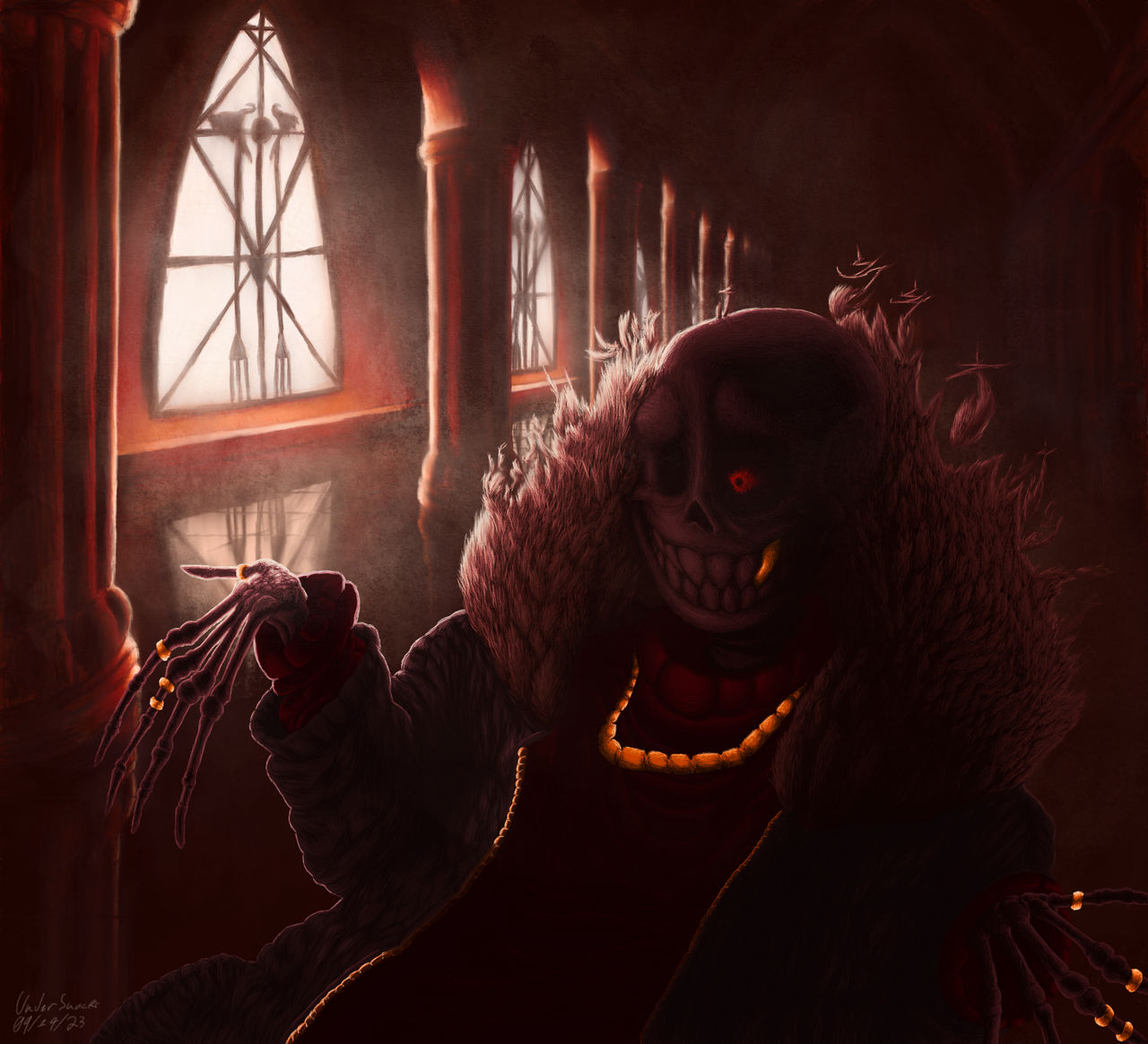 Underfell UnderFell Sans by undersnacks on DeviantArt
