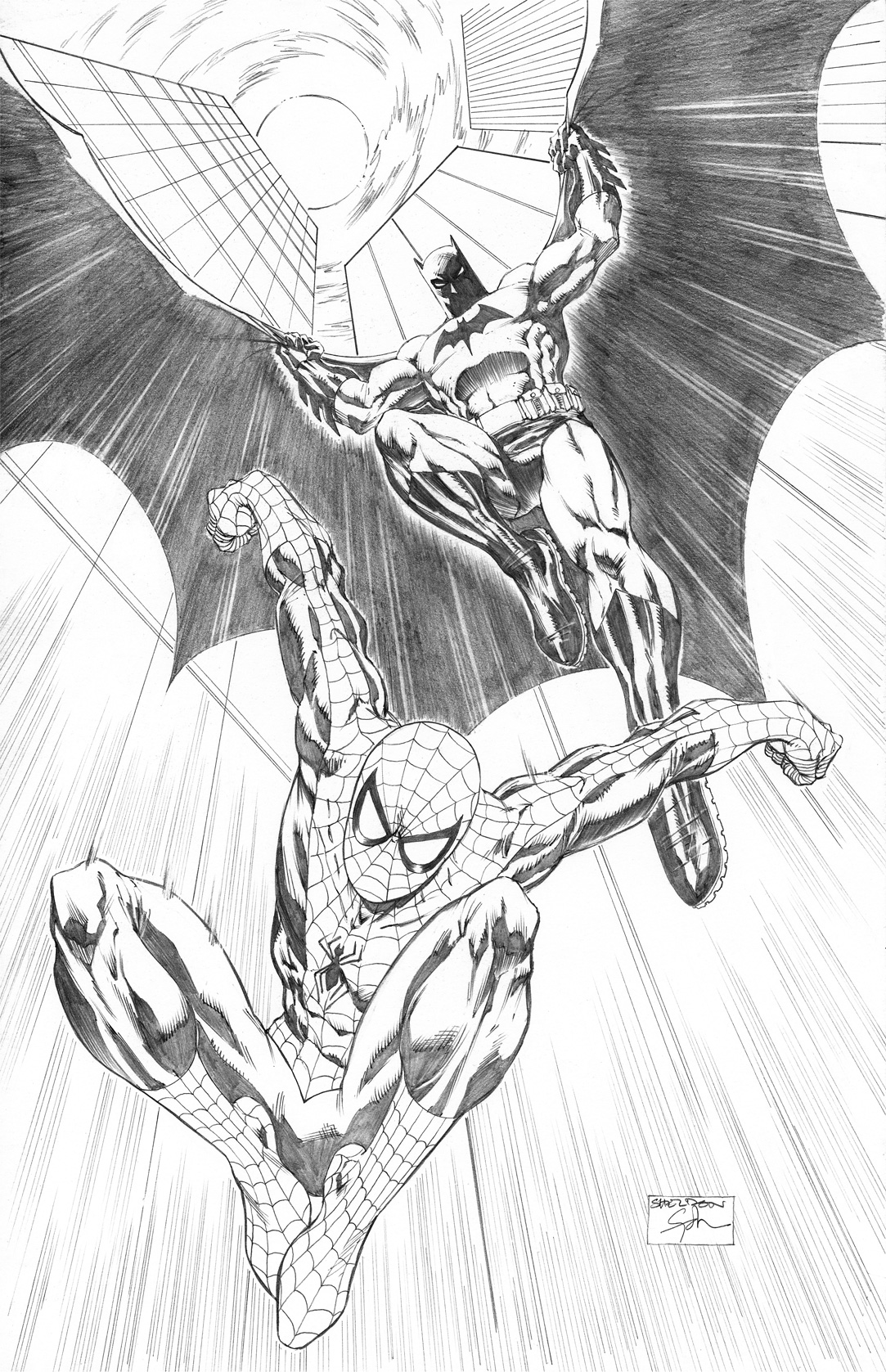 Spidey-Batman Commission