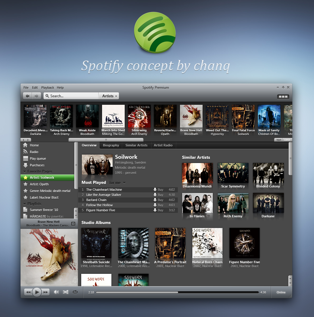 Spotify concept by chanq