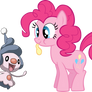 Pinkie Pie and Mime Jr.