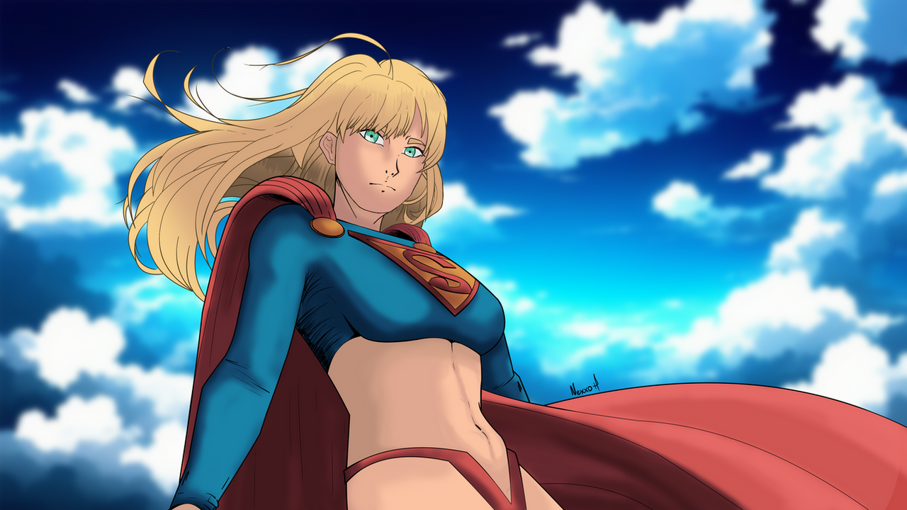Supergirl: Upper Atmosphere (Anime Wallpaper) by everything-super on  DeviantArt