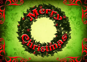 Wreath Christmas Card