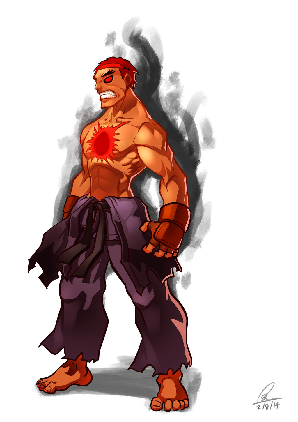 Next Level Evil Ryu EVIL RYU by KumsStudio on DeviantArt