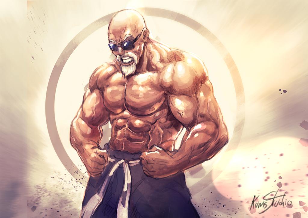 Muten Roshi Mask Muten Roshi buff by KumsStudio on DeviantArt