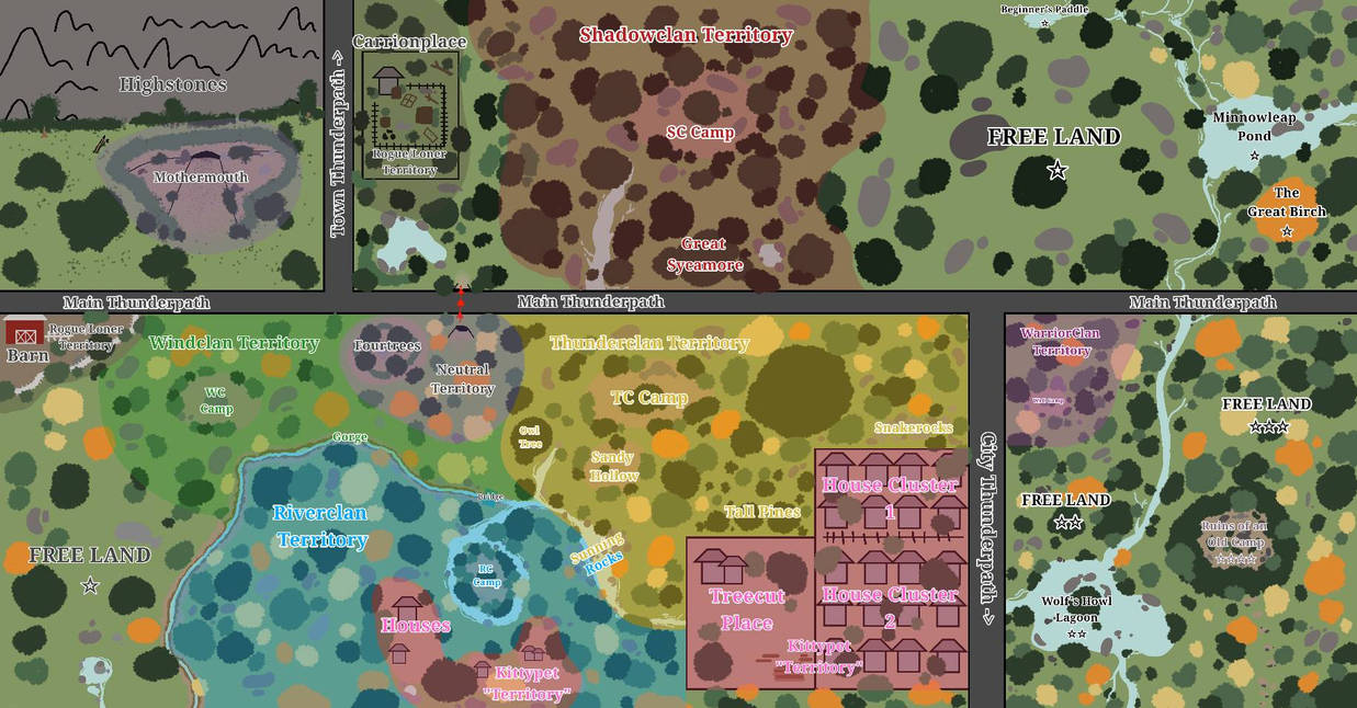 Forest Territory Map + Additional Locations by CrowCorvidus on DeviantArt