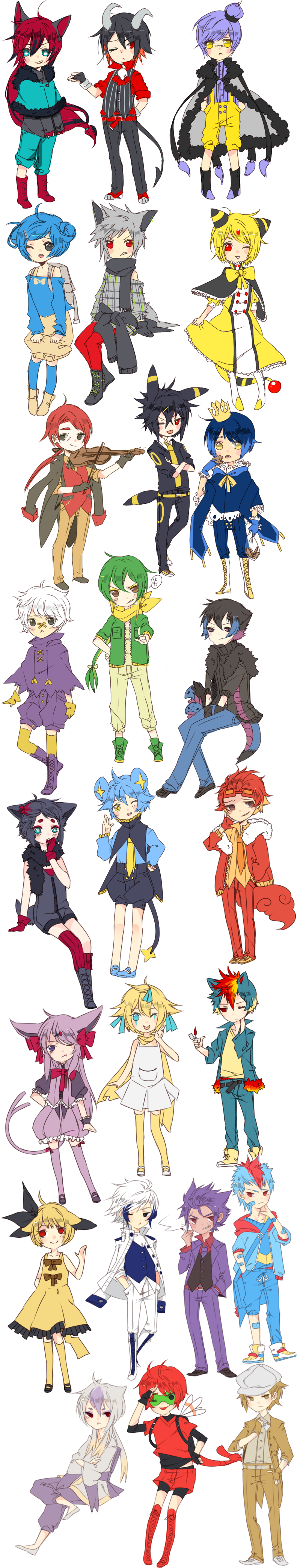 pokemon gijinka chibis