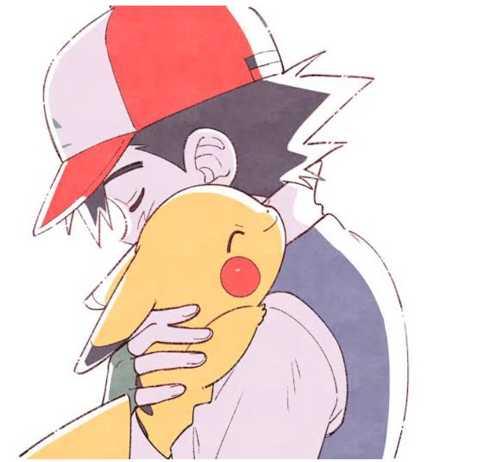 Pokemon fan art featuring ash and pikachu! 😍 I'm in love