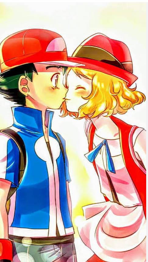 Serena kisses Ash by AshKyrie26 on DeviantArt