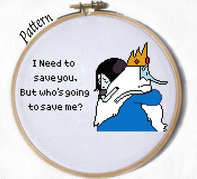 Marceline and Ice King from I remember you PATTERN by JuliefooDesigns