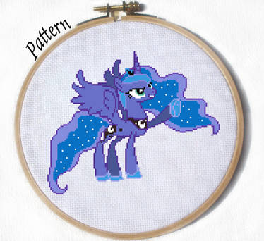 Princess Luna cross stitch pattern