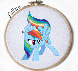 Rainbow Dash Cross stitch pattern