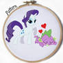 Rarity and Spike cross stitch pattern mlp
