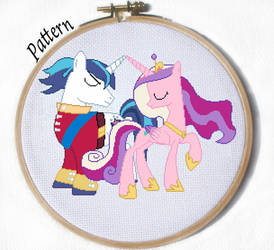 Shining Armor and Cadence cross stitch pattern MLP