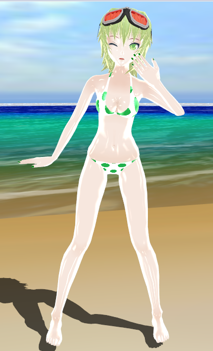 MMD: Swimsuit GUMI +DL