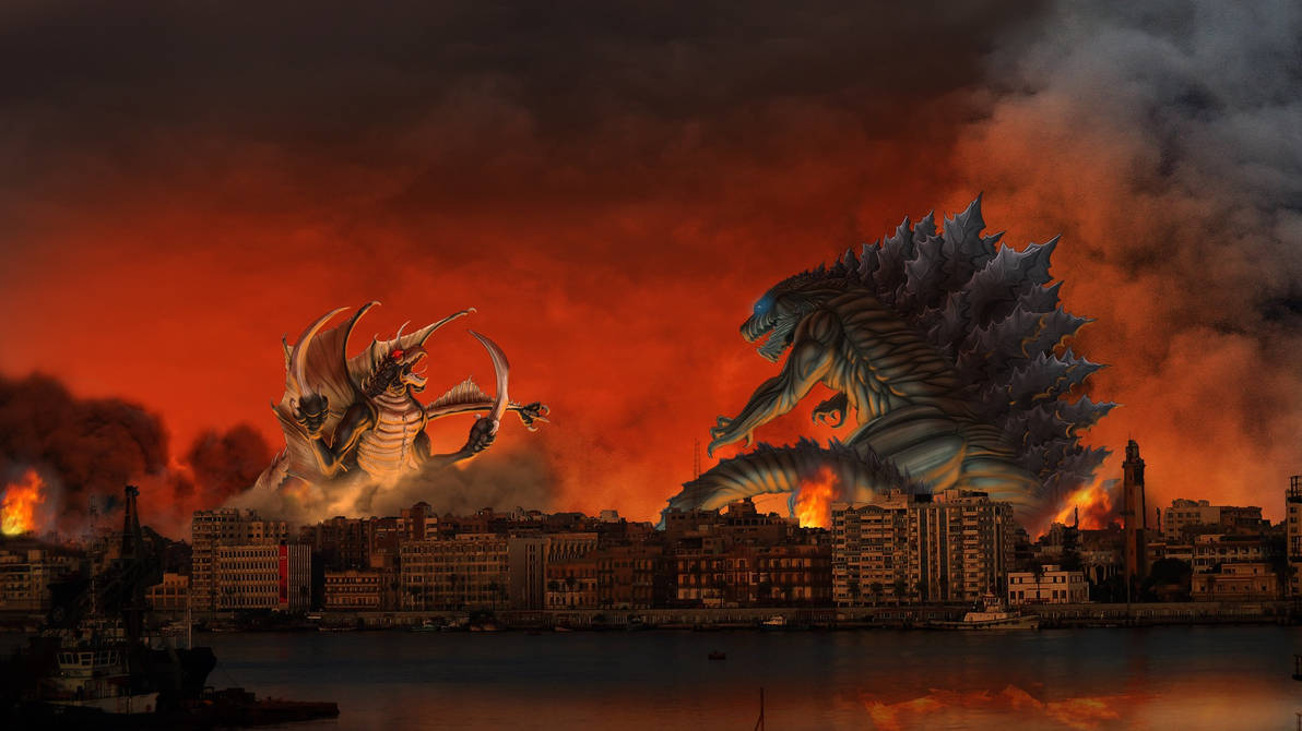 Godzilla Earth vs Gigan - Suez, Egypt