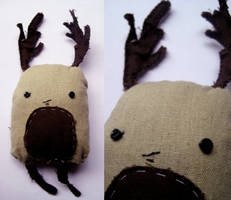 antler plushie dude