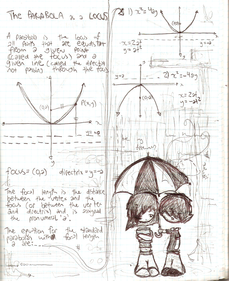 Math book rain