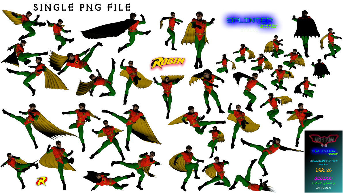 Splinter Stock - Robin - Tim Drake by deema78 on DeviantArt