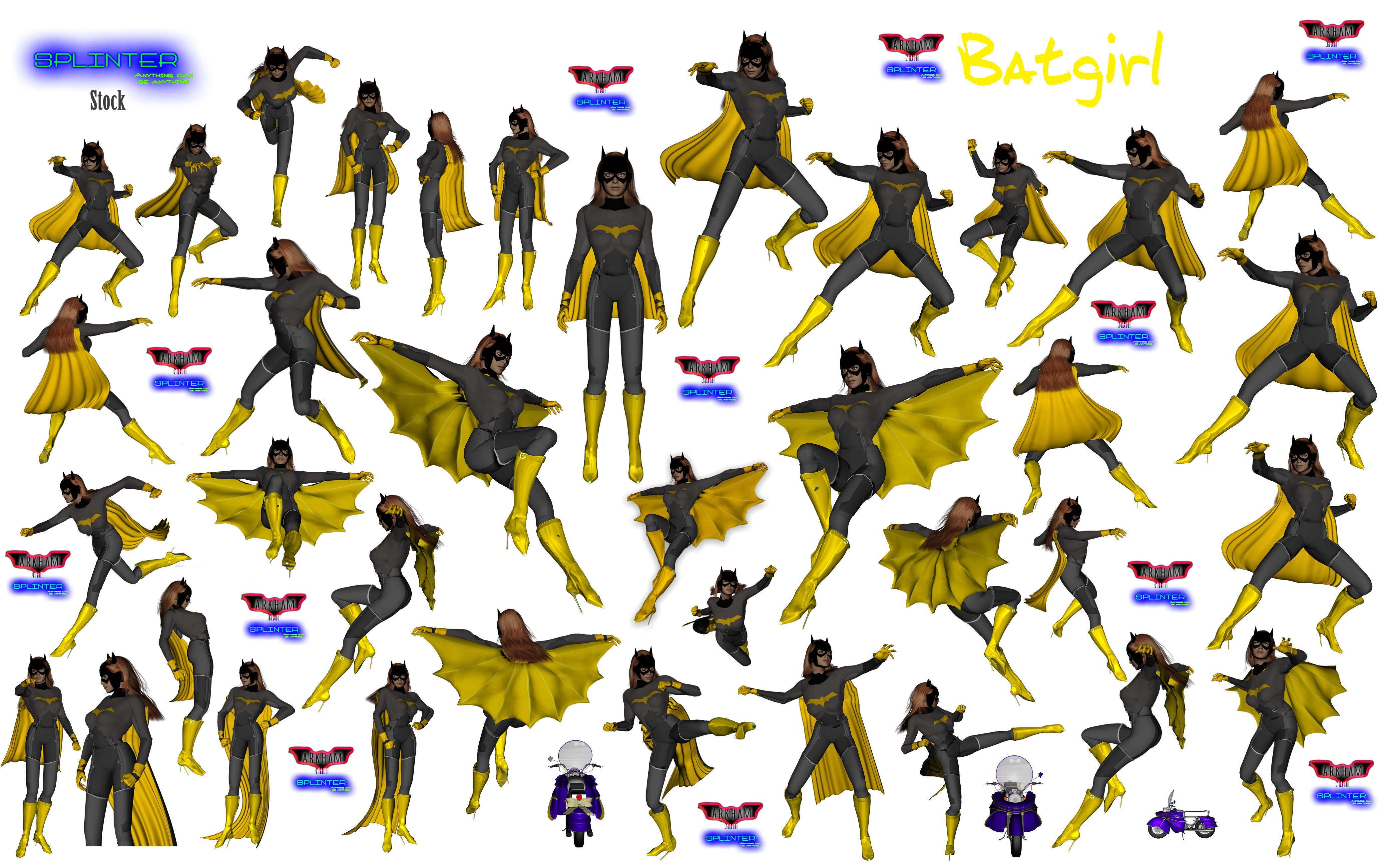 Splinter Stock - Batgirl 4155x2606