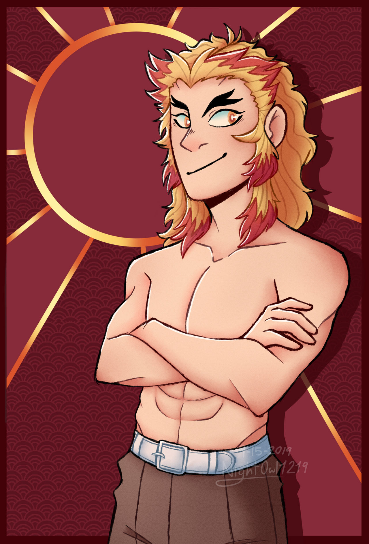 Rengoku Is Great And Idk Why I Did This By Noxilousart On Deviantart Rengoku Is Great And Idk Why I Did This By Noxilousart On Deviantart