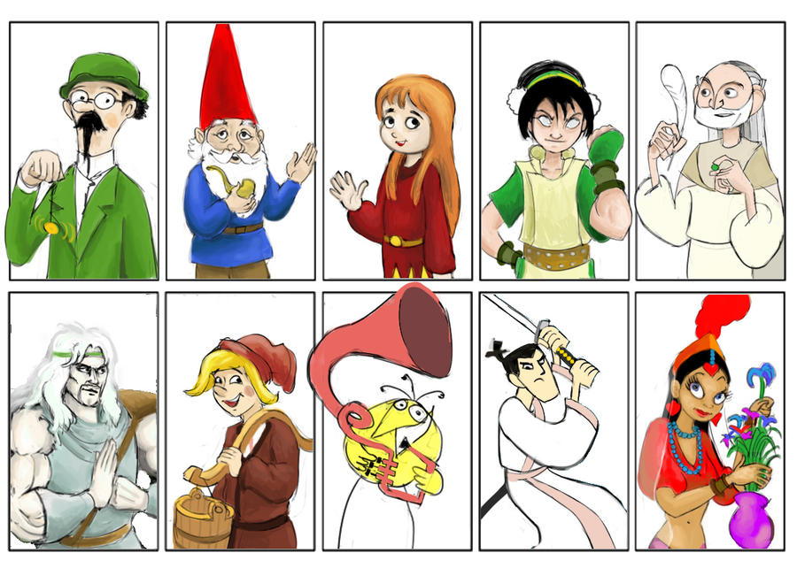 Ten characters from animation cinema