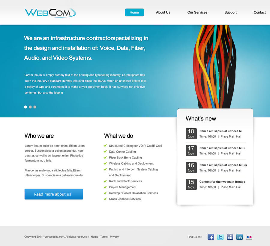 Front page design by capsatul on DeviantArt