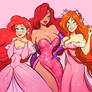 Ariel,Jessica Rabbit and Giselle