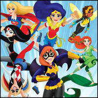 The DC Superhero Girls as DC Amazing Heroes