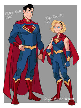 Superman and Supergirl as DC's Mightiest Heroes