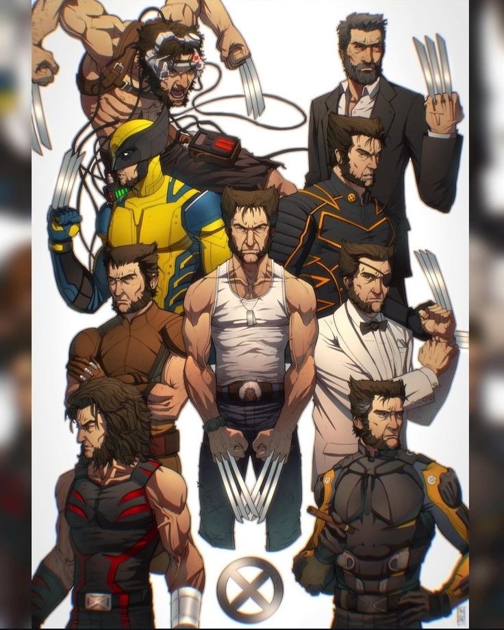 The Many Different Versions of Wolverine by migmonster1979 on DeviantArt