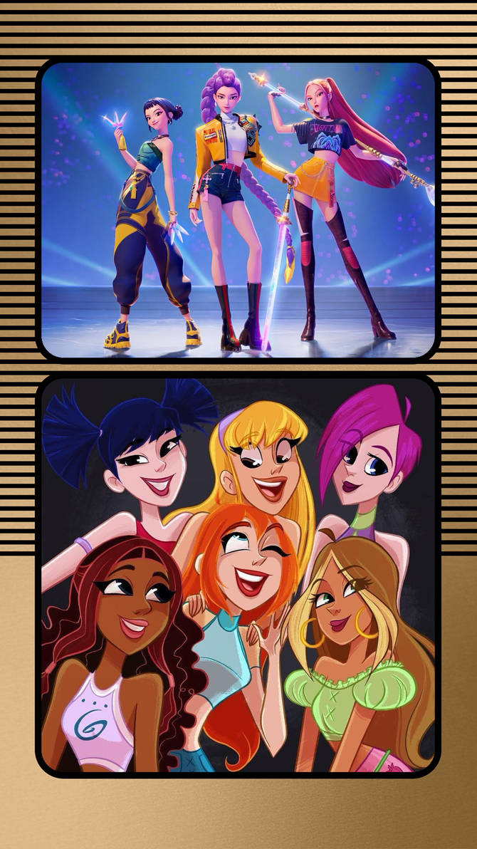 The Winx Club meets Huntrix by migmonster1979 on DeviantArt